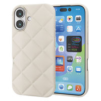 iPhone17 ケース ソフト 衝撃吸収 キルティング風デザイン ベージュ PM-A25AUCQBE エレコム 1個（直送品）