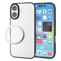 iPhone17 ケース ソフト 薄型 メタリックデザイン ブラック PM-A25AUCTMBK エレコム 1個（直送品）