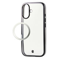 iPhone17 ケース ソフト 衝撃吸収 メタリックライン ブラックグレージュ PM-A25AUCTMLBGB エレコム 1個（直送品）