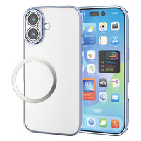 iPhone17 ケース ソフト 極限保護 メタリックブルー PM-A25AUCTMKBU エレコム 1個（直送品）