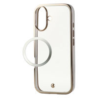 iPhone17 ケース ソフト 衝撃吸収 メタリックライン グレージュ PM-A25AUCTMLGB エレコム 1個（直送品）