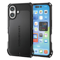 iPhone17 ケース ハイブリッド MAGKEEP ZEROSHOCK ブラック PM-A25AZEROMGBK エレコム 1個（直送品）