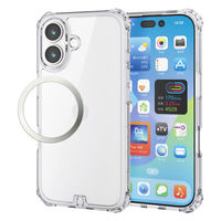 iPhone17 ケース ハイブリッド 衝撃吸収 ZEROSHOCK クリア PM-A25AZEROTCR エレコム 1個（直送品）