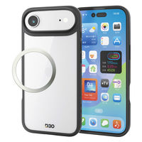 iPhone Air ケース ハイブリッド D3O(R) 超衝撃保護 ブラック PM-A25BD3OFCBK エレコム 1個（直送品）