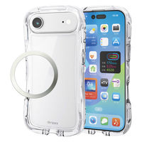 iPhone Air ケース ハイブリッド 衝撃吸収 Grippy クリア PM-A25BGRPACR エレコム 1個（直送品）