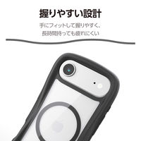 iPhone Air ケース ハイブリッド MAGKEEP Grippy ブラック PM-A25BGRPFMBK エレコム 1個（直送品）