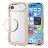 iPhone Air ケース ハイブリッド 衝撃吸収 Grippy ベージュ PM-A25BGRPFCBE エレコム 1個（直送品）