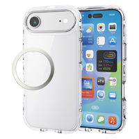 iPhone Air ケース ハイブリッド 衝撃吸収 軽量 薄型 クリア PM-A25BTSLACR エレコム 1個（直送品）