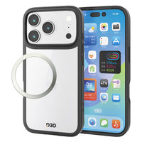 iPhone17 Pro ケース ハイブリッド D3O(R) 超衝撃保護 ブラック PM-A25CD3OFCBK エレコム 1個（直送品）