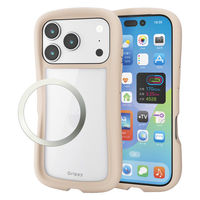 iPhone17 Pro ケース ハイブリッド 衝撃吸収 Grippy ベージュ PM-A25CGRPFCBE エレコム 1個（直送品）