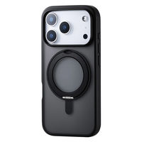 iPhone17 Pro ケース ハイブリッド 360度回転スタンド付 ブラック PM-A25CMAGSTBK エレコム 1個（直送品）