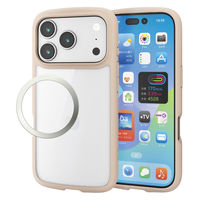 iPhone17 Pro ケース ハイブリッド 衝撃吸収 軽量 薄型 ベージュ PM-A25CTSLFCBE エレコム 1個（直送品）