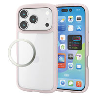 iPhone17 Pro ケース ハイブリッド 衝撃吸収 軽量 薄型 ピンク PM-A25CTSLFCPN エレコム 1個（直送品）