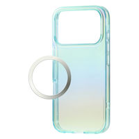 iPhone17 Pro ケース ソフト オーロラデザイン ブルー PM-A25CUCABU エレコム 1個（直送品）