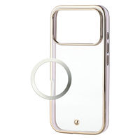 iPhone17 Pro ケース ソフト 衝撃吸収 メタリックライン ピンク PM-A25CUCTMLPN エレコム 1個（直送品）