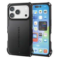 iPhone17 Pro ケース ハイブリッド 衝撃吸収 MAGKEEP ZEROSHOCK PM-A25CZEROMGBK エレコム 1個（直送品）