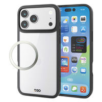 iPhone17 Pro Max ケース ハイブリッド D3O(R) 超衝撃保護 ブラック PM-A25DD3OFCBK エレコム 1個（直送品）