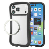 iPhone17 Pro Max ケース ハイブリッド 衝撃吸収 Grippy ブラック PM-A25DGRPFCBK エレコム 1個（直送品）