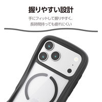iPhone17 Pro Max ケース ハイブリッド MAGKEEP ブラック PM-A25DGRPFMBK エレコム 1個（直送品）