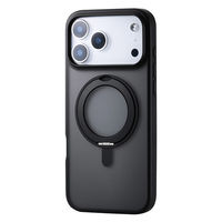 iPhone17 Pro Max ケース ハイブリッド 360度回転スタンド付 ブラック PM-A25DMAGSTBK エレコム 1個（直送品）