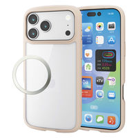 iPhone17 Pro Max ケース ハイブリッド 衝撃吸収 軽量 薄型 ベージュ PM-A25DTSLFCBE エレコム 1個（直送品）