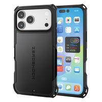 iPhone17 Pro Max ケース ハイブリッド 衝撃吸収 MAGKEEP ブラック PM-A25DZEROMGBK エレコム 1個（直送品）