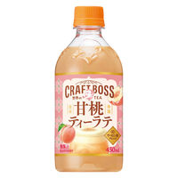 サントリー クラフトボス 世界のTEA 甘桃ティーラテ ホット 450ml 1セット（48本）