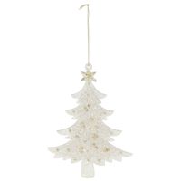 クリスマス　グリッターツリーオーナメント(シルバー) A LAKOLE/ラコレ