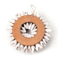 クリスマス　ドライリース(23cm) ホワイト LAKOLE/ラコレ