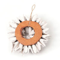 クリスマス　ドライリース(18cm) ホワイト LAKOLE/ラコレ