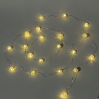 クリスマス　LED グリッター(クラック) ホワイト LAKOLE/ラコレ