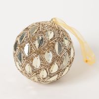 【アウトレット】クリスマス　ボールオーナメント(M) ゴールド LAKOLE/ラコレ