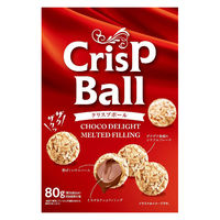 個包装 チョコレート菓子　お配り菓子 クリスプボール チョコレート味 約8個入 80g 1セット（1袋×6）