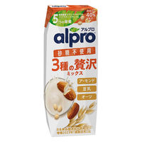 ダノン アルプロ 3種の贅沢ミックス 砂糖不使用 250ml 1セット（36本）