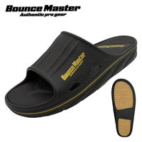 【EVAサンダル】Bounce Master 前あきサンダル　Lサイズ　ブラック BM1ー1 1足