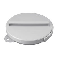 おりたためるバケツ8L 蓋付き グレー 1個 伊勢藤