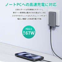 AUKEY Comet Slim 67W PD Wall Charger PA-C4 1個