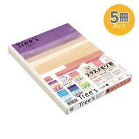 【アウトレット】【Goエシカル】訳あり 日本ノート Tree’s プラスメモリ セミB5 30枚 A罫 5冊パックノート UTRA02X5 1束