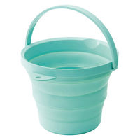 ソフトバケツ8型 ミントグリーン 1セット（1個×2） 伊勢藤