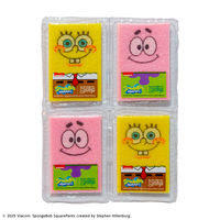 （限定）キッチンスポンジ サンサンスポンジ スポンジ・ボブ 4個セット ランダムキーホルダー1個付
