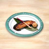 ペーパーウェア デザインペーパープレート 17cm（中）水玉柄 U-7DP 1袋（100枚入）