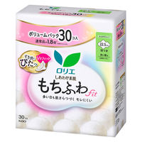 ナプキン 多い昼用 22.5cm 羽つき ロリエ しあわせ素肌 もちふわfit ボリュームパック 1セット（30個×6パック）生理用品 花王