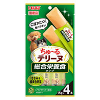 いなば ちゅーる テリーヌ 総合栄養食タイプ ささみ＆緑黄色野菜 国産 (15g×4本)2袋 ちゅ～る ドッグフード 犬用 おやつ
