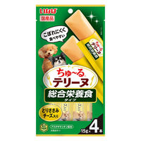 いなば ちゅーる テリーヌ 総合栄養食タイプ とりささみ チーズ入り 国産 (15g×4本)2袋 ちゅ～る ドッグフード 犬用 おやつ