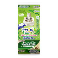 デオトイレ ふんわり香る 消臭・抗菌シート 気分安らぐ茶葉の香り 20枚 6袋 ユニ・チャーム