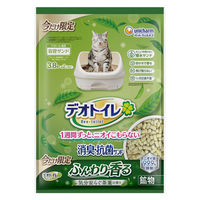 猫砂 デオトイレ ふんわり香る 消臭・抗菌サンド 気分安らぐ茶葉の香り 3.8L 4袋 ユニ・チャーム