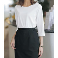 selery 七分袖カットソー 3L ホワイト 37298-3L 1枚（直送品）