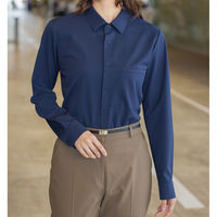 selery 長袖ニットシャツ S ネイビー 37311-S 1枚（直送品）