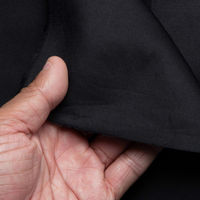 日本紐釦貿易 綿サテン生地 巾108cm×9m切売カット 黒 YS11063-6-9M 1カット（直送品）