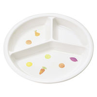 べじふる 三つ仕切皿 小 194×28mm J25BH 1セット（1個×5） メラミン食器 食洗機可 給食 日本製 国際化工